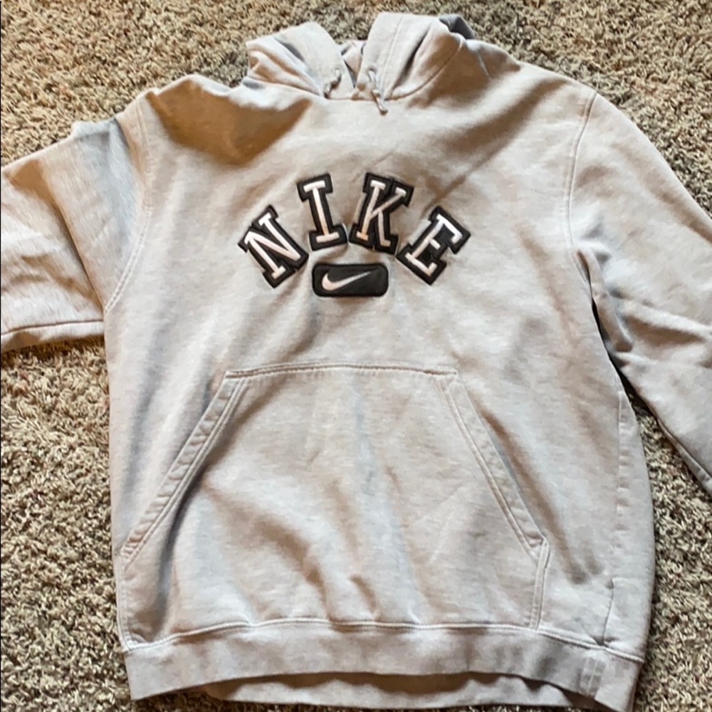 Gray Nike sweatshirt